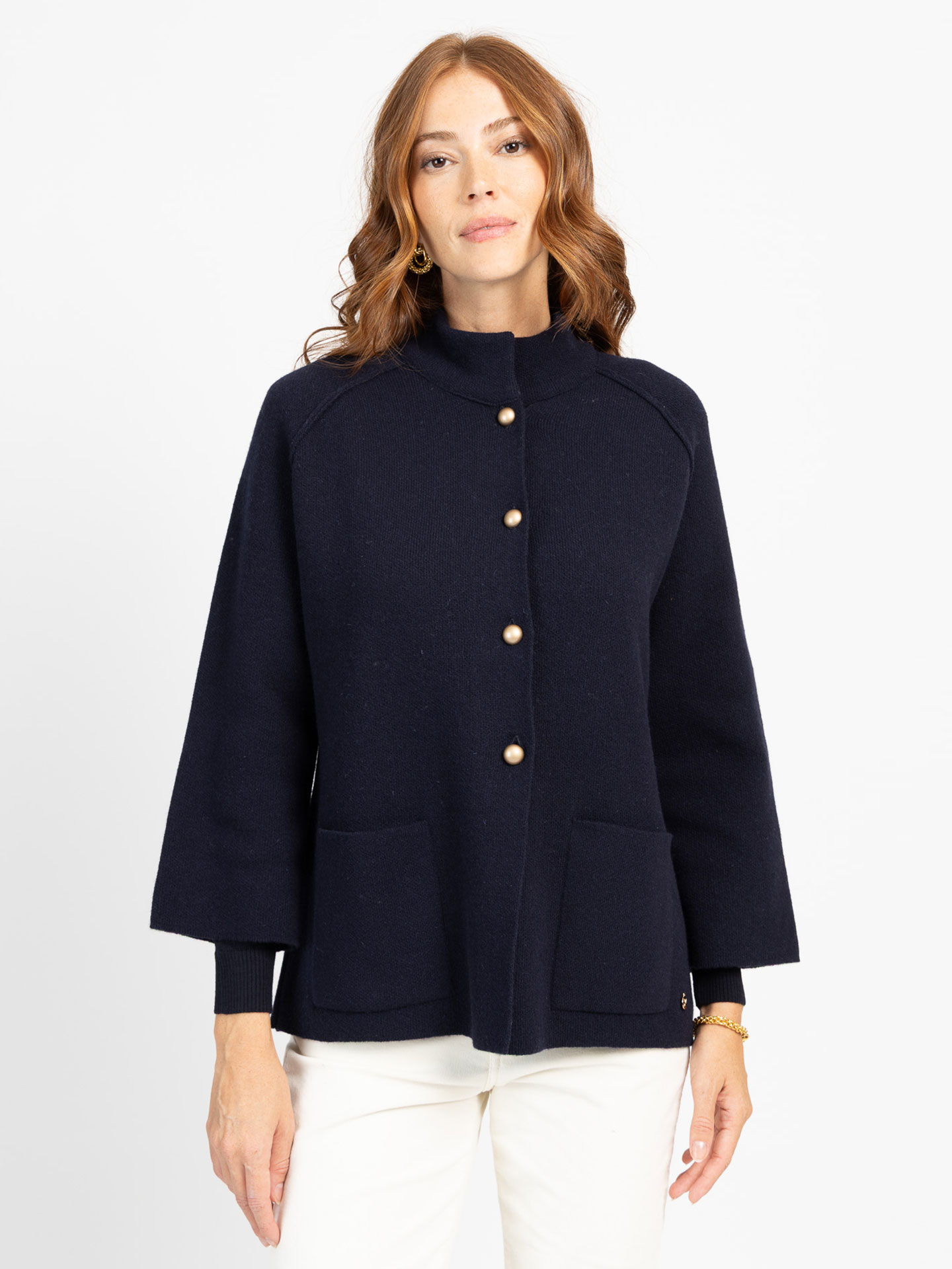 Casaco de Malha com Gola Alta