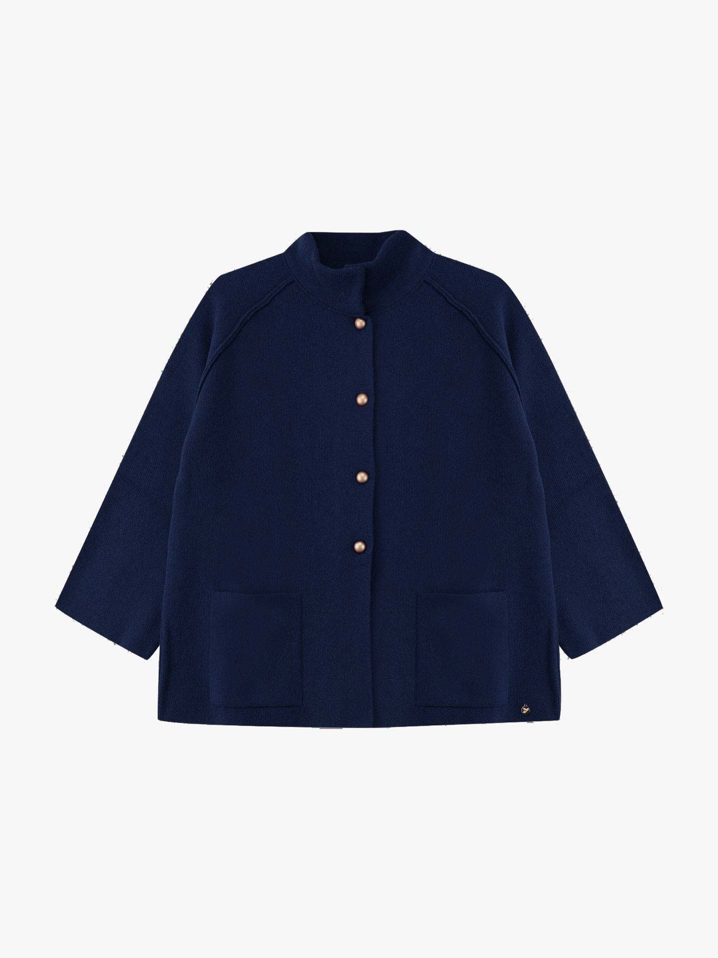 Casaco de Malha com Gola Alta