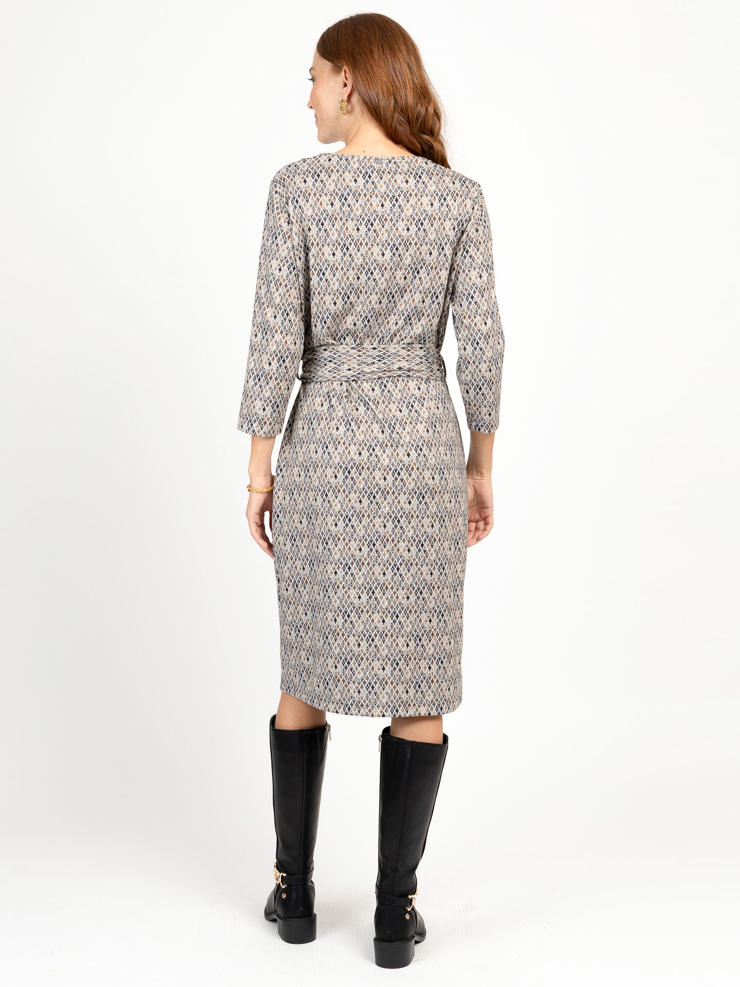 Vestido Midi de Malha com Cinto