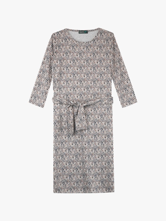 Vestido Midi de Malha com Cinto