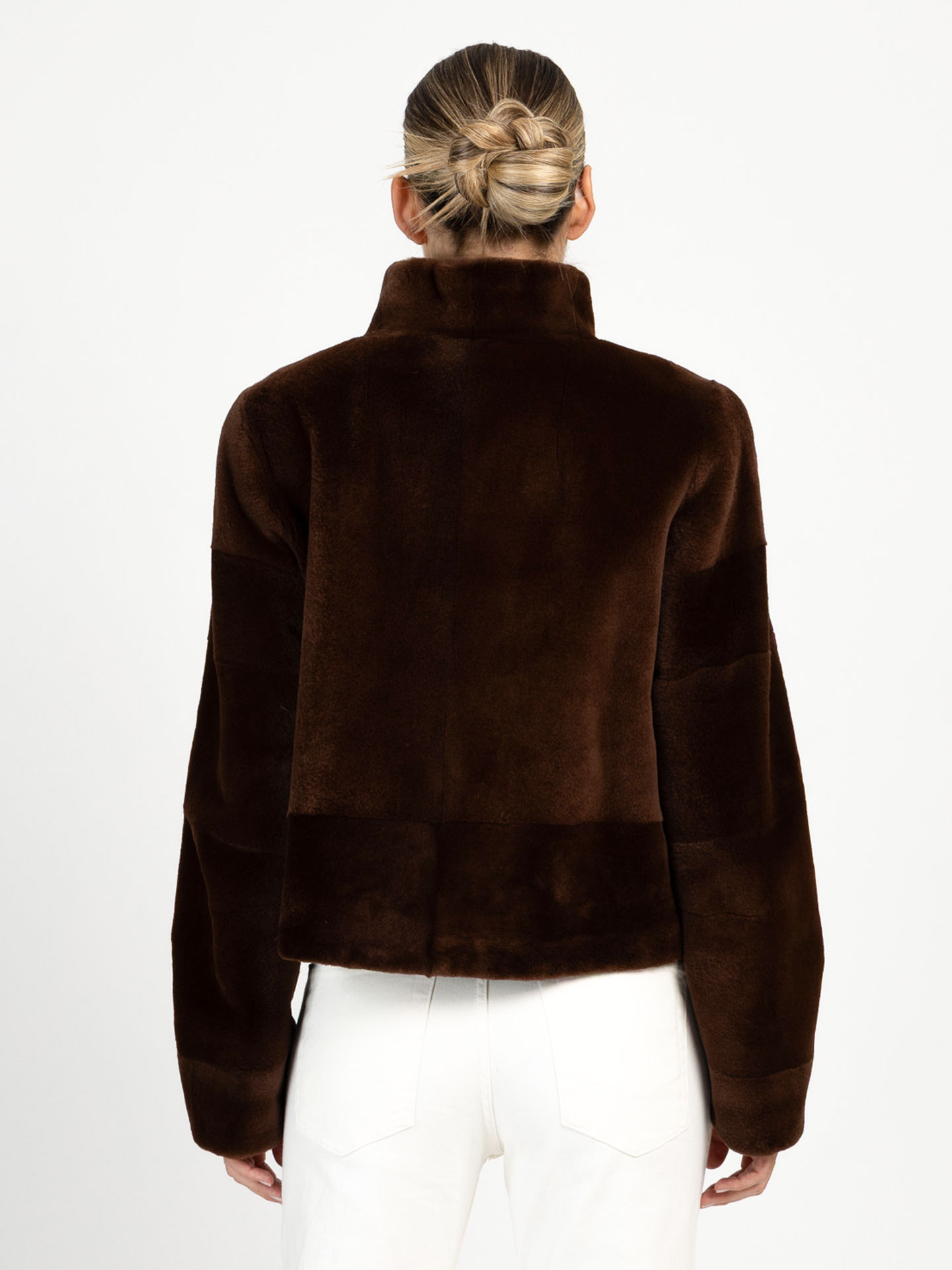 Casaco Curto de Pelo Natural