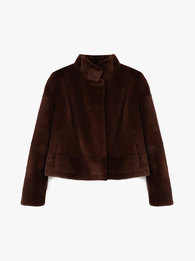 Casaco Curto de Pelo Natural