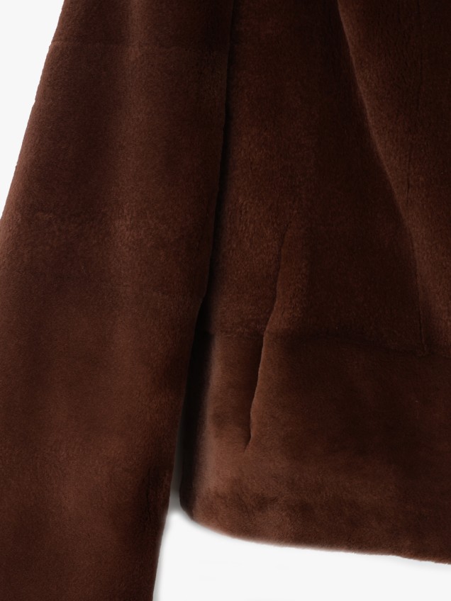 Casaco Curto de Pelo Natural