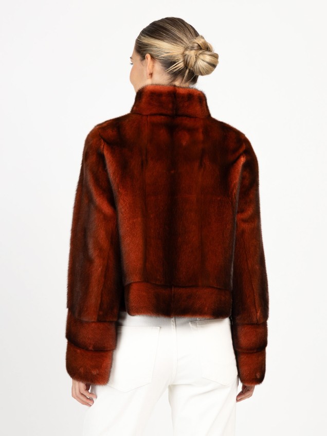 Casaco Curto de Pelo Natural