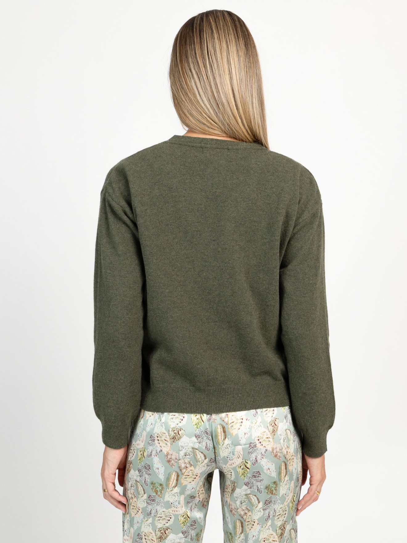 Casaco de Malha com Decote em V