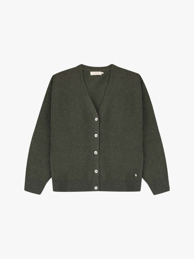 Casaco de Malha com Decote em V