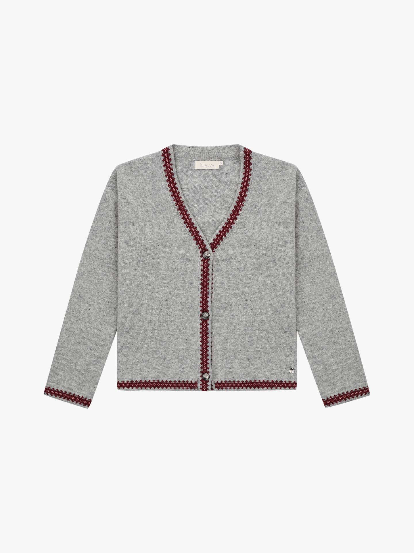 Casaco de Malha com Decote em V