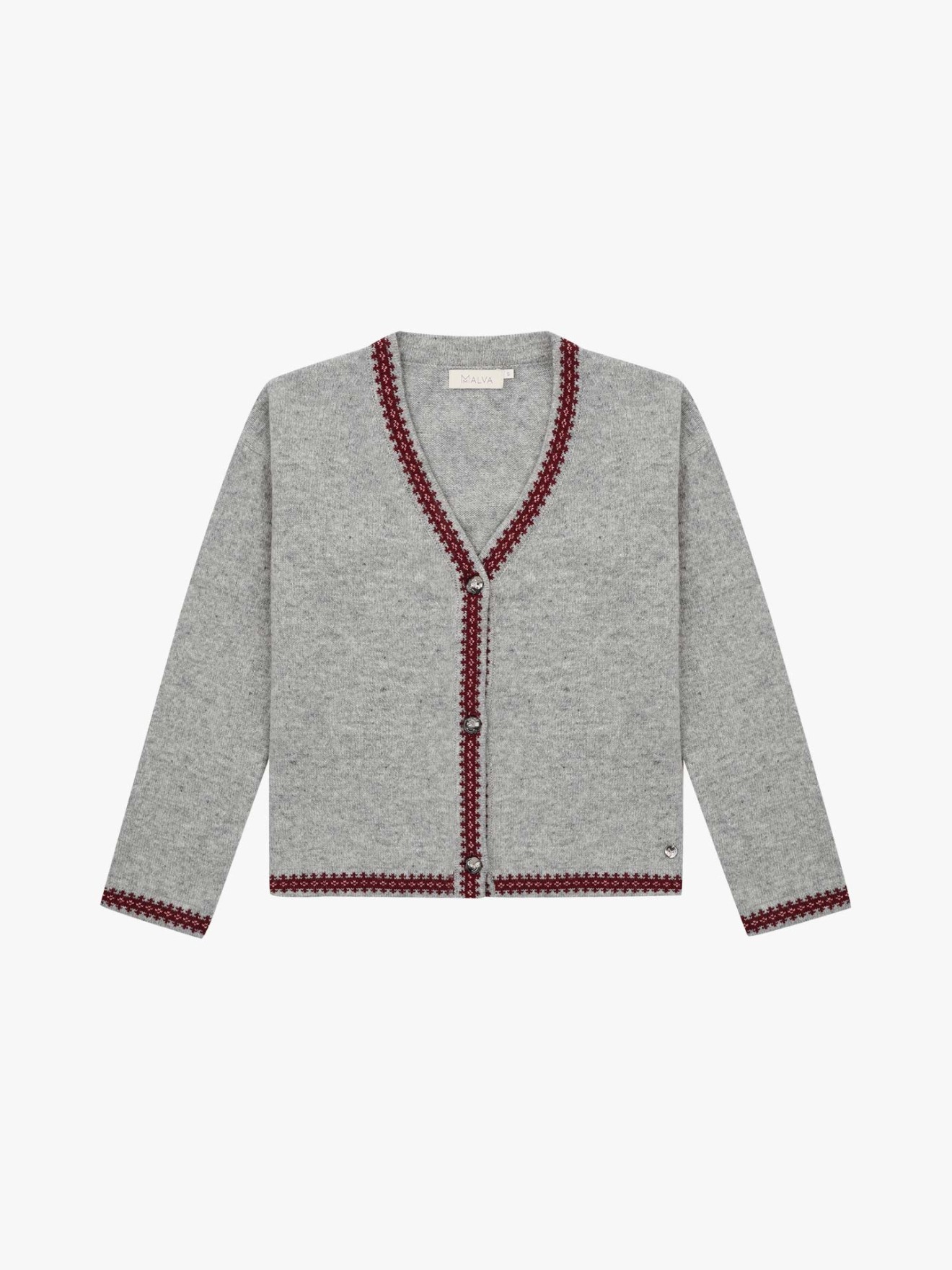 Casaco de Malha com Decote em V