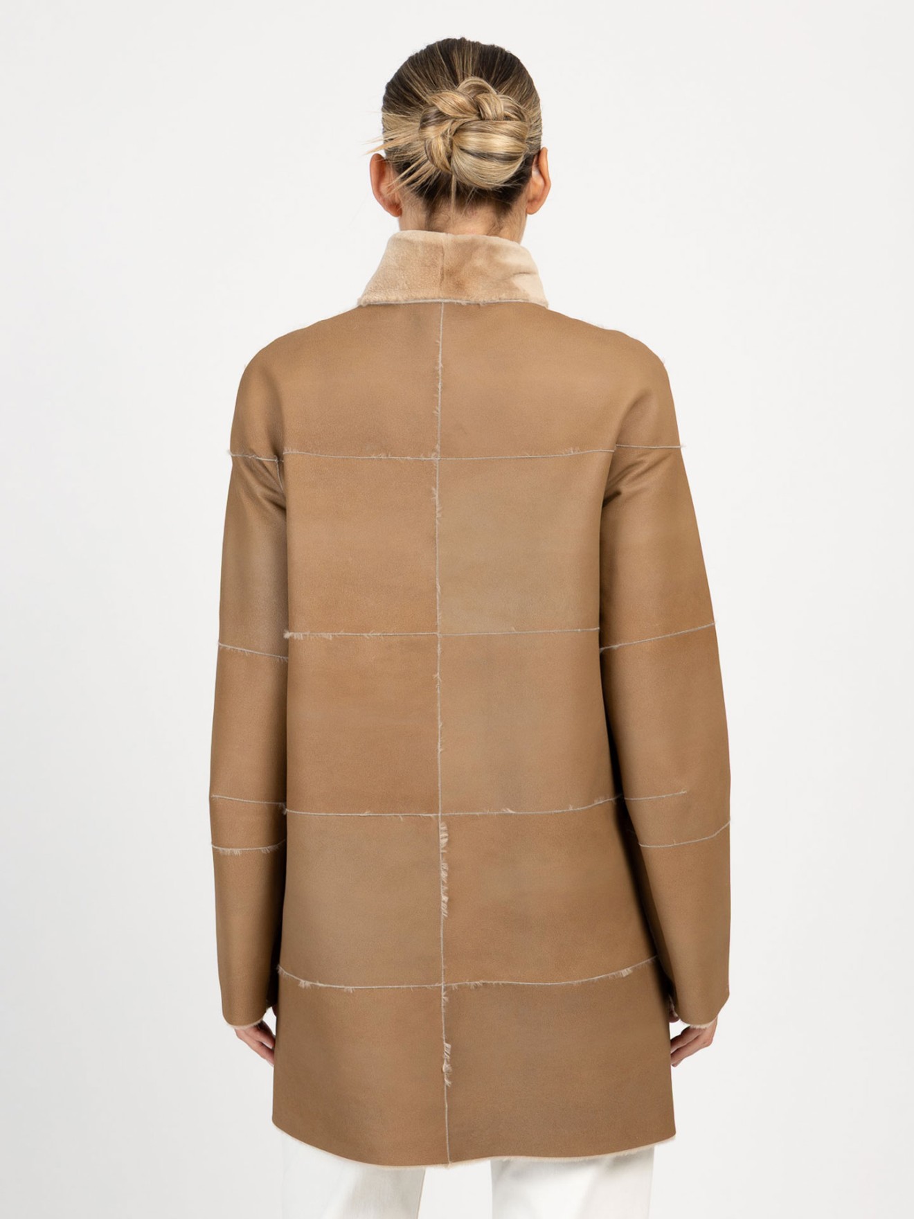 Casaco Comprido de Pelo Natural