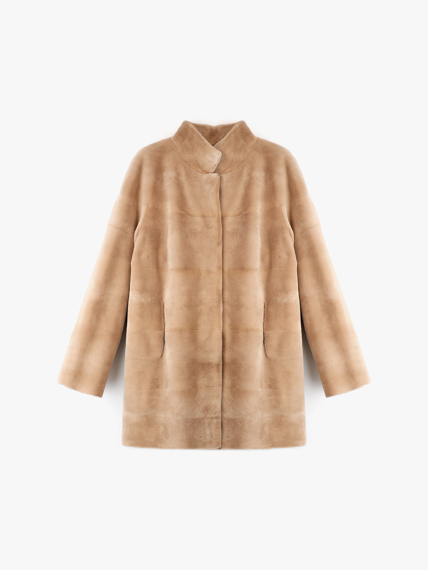 Casaco Comprido de Pelo Natural