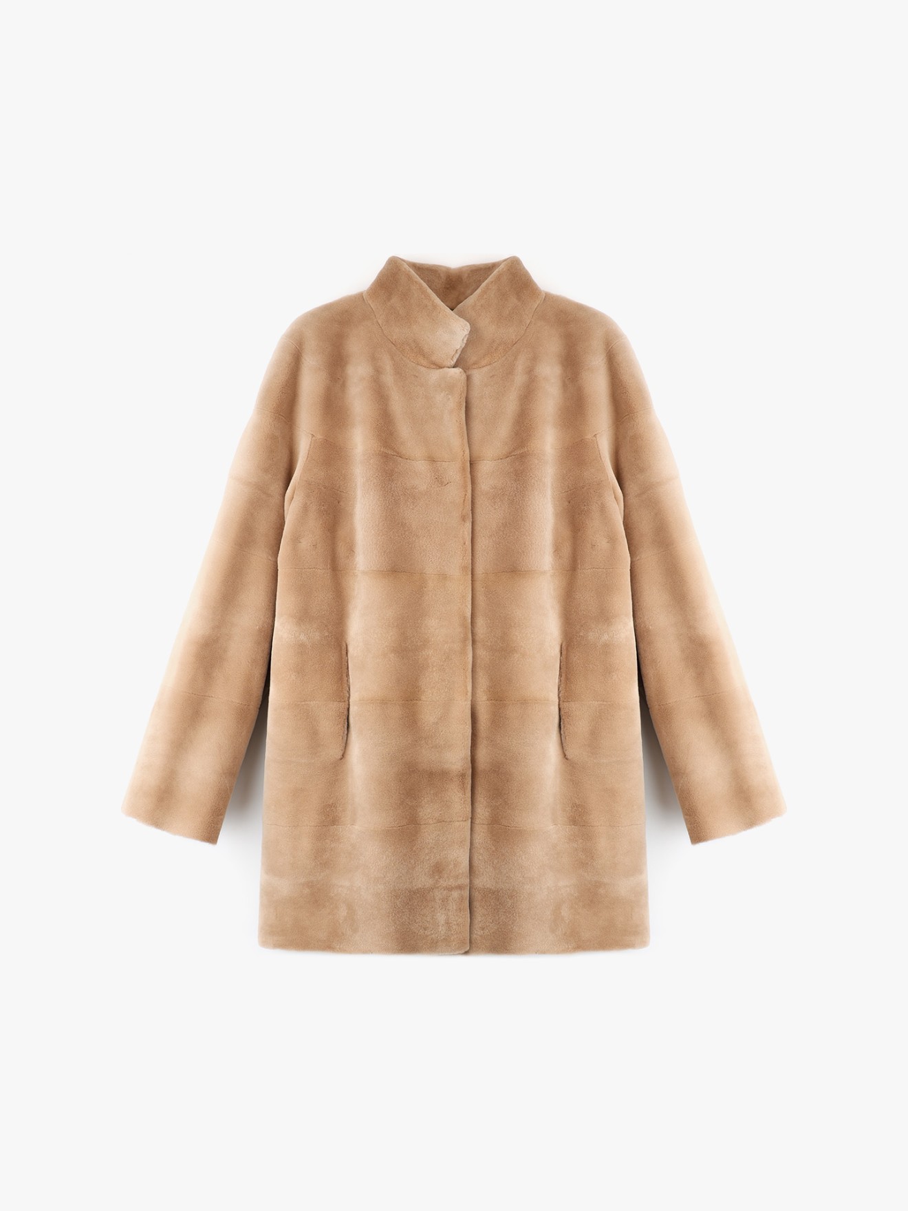 Casaco Comprido de Pelo Natural