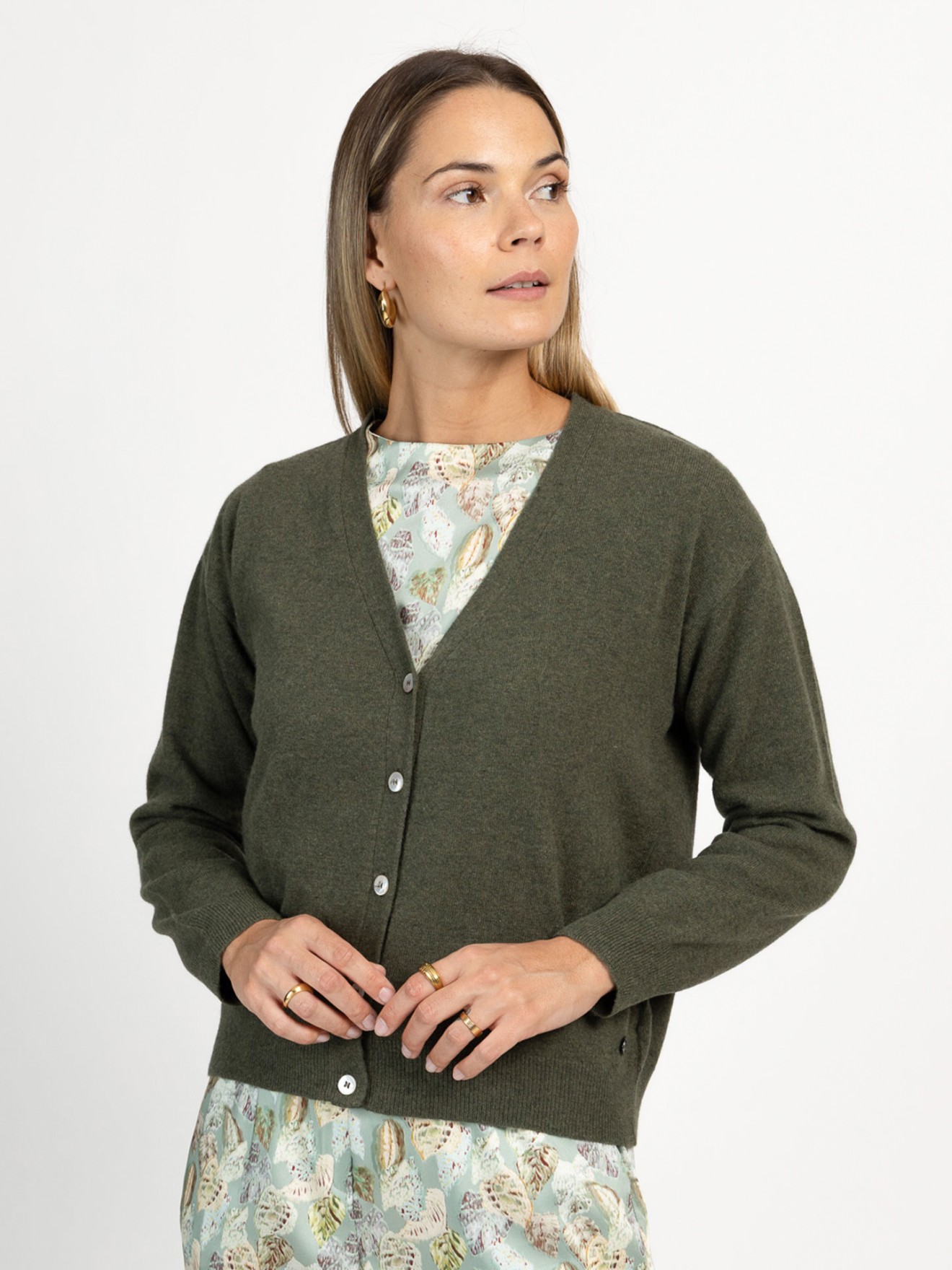 Casaco de Malha com Decote em V