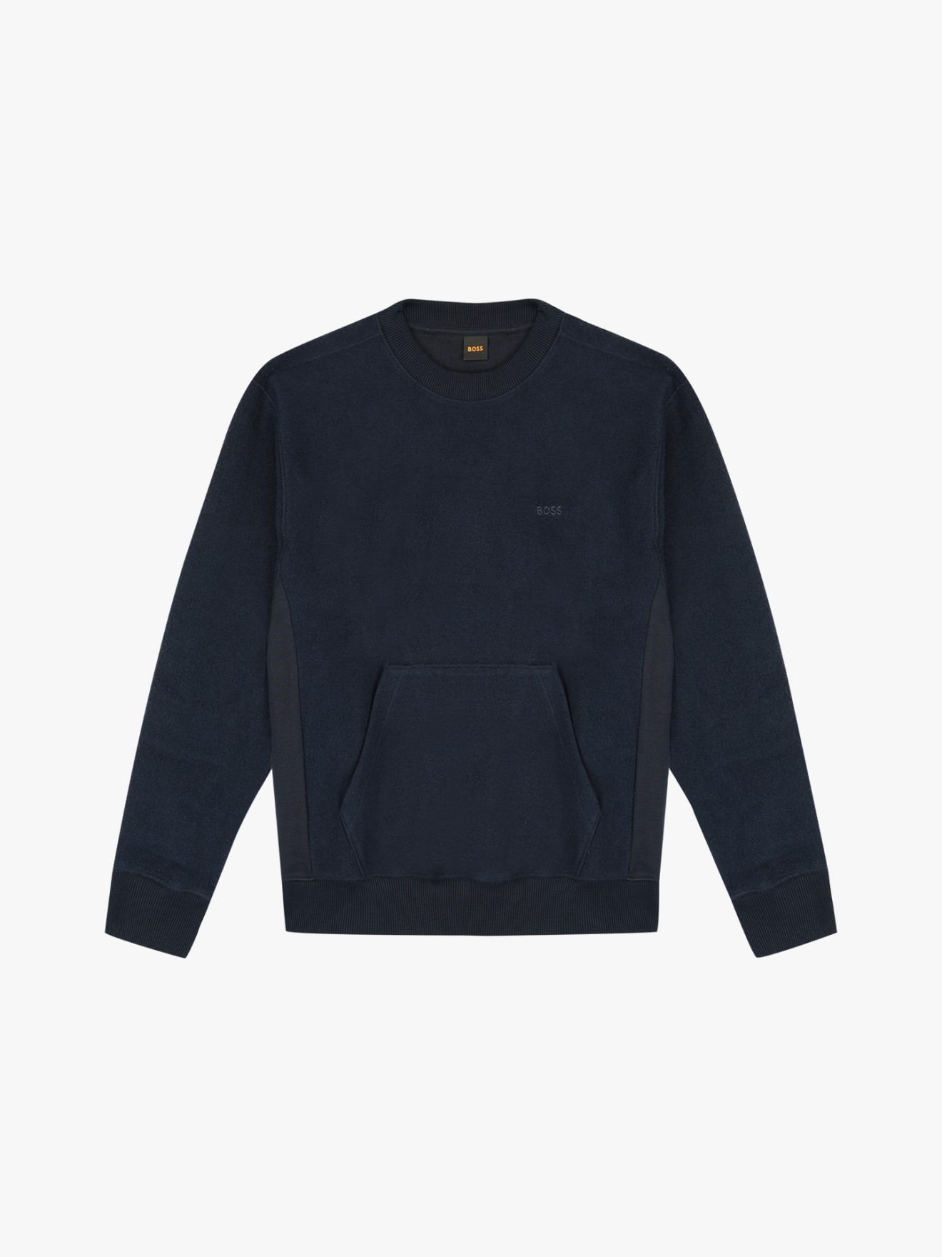 Sweatshirt de Gola Redonda com Bolso Canguru