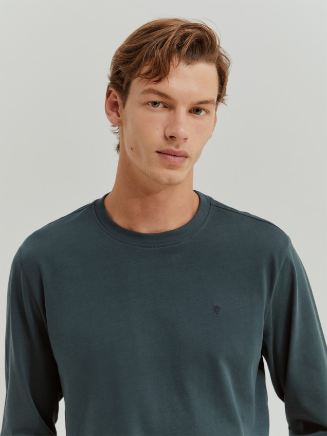 Camisola de Manga Comprida com Bordado