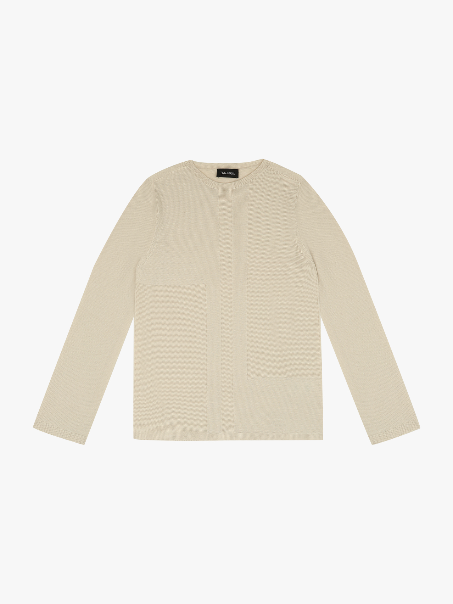 Camisola de Malha com Textura Geométrica