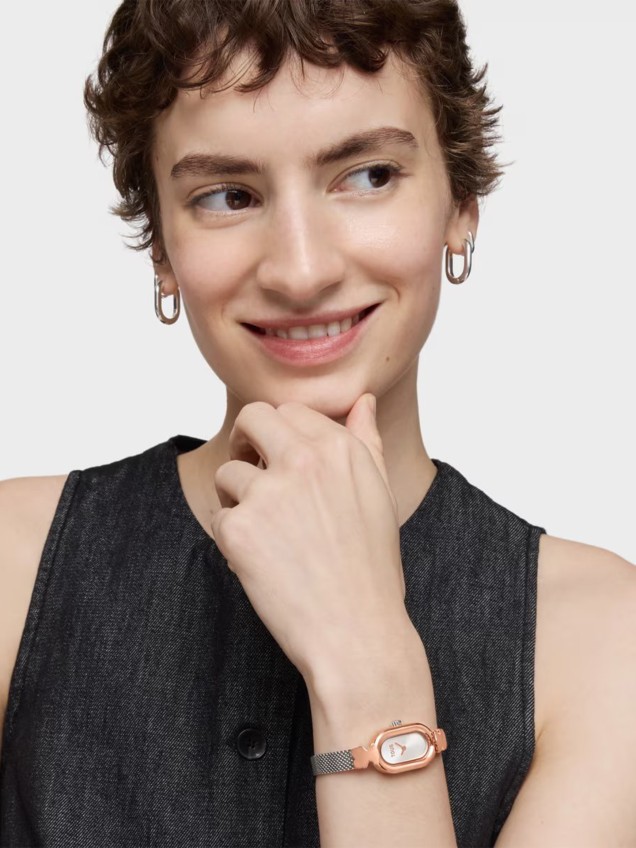 Relógio Oval Icon Bicolor