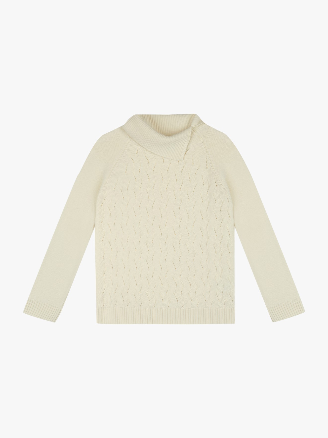 Camisola de Malha com Gola Alta Larga