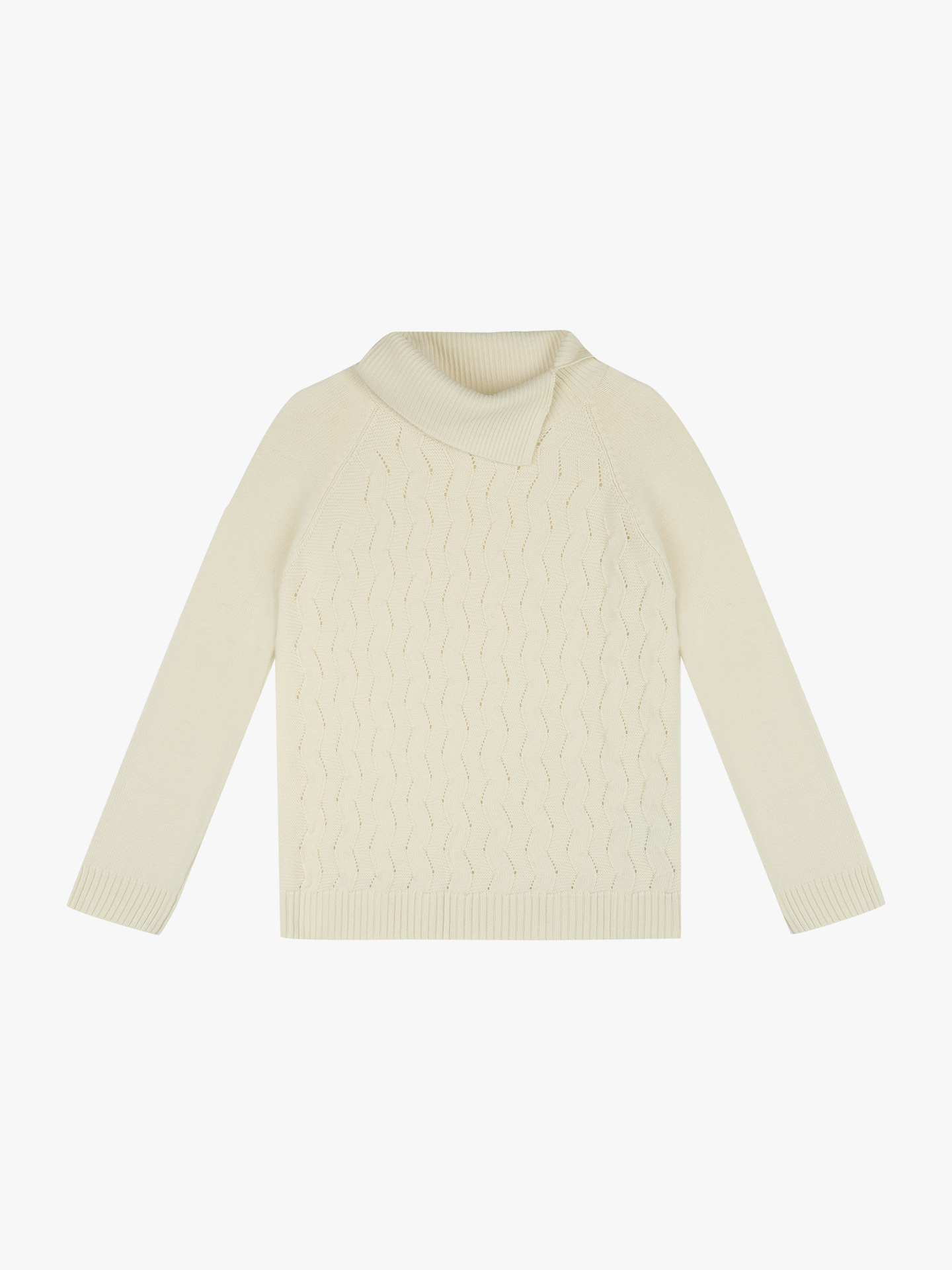 Camisola de Malha com Gola Alta Larga