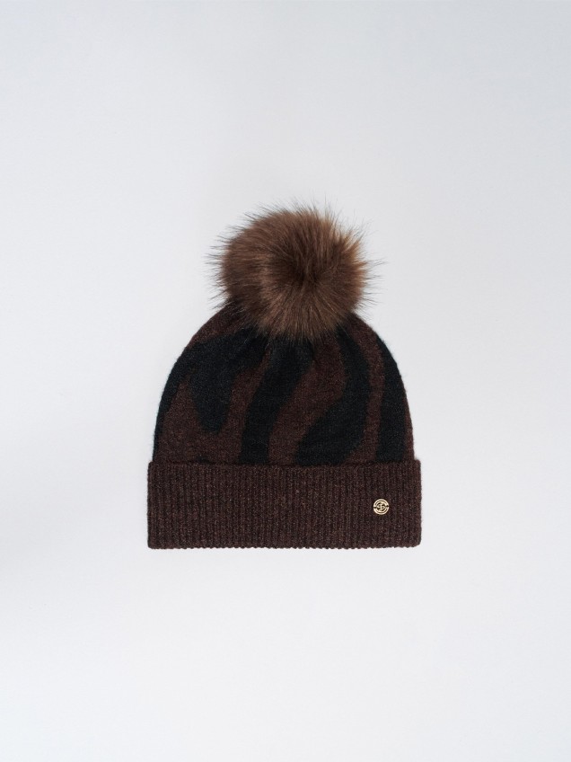 Gorro de Malha com Pompom