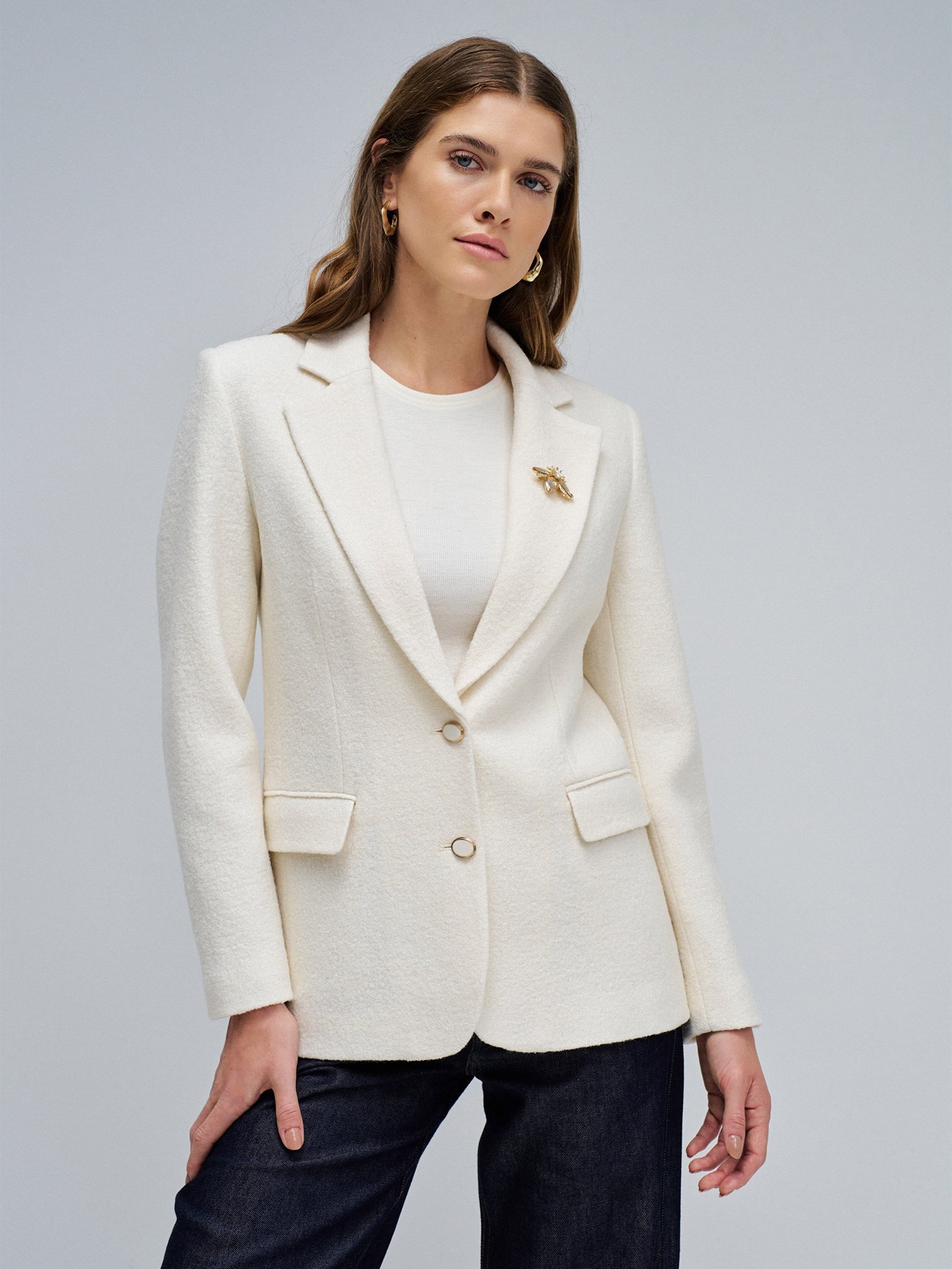 Blazer Texturado de Lã