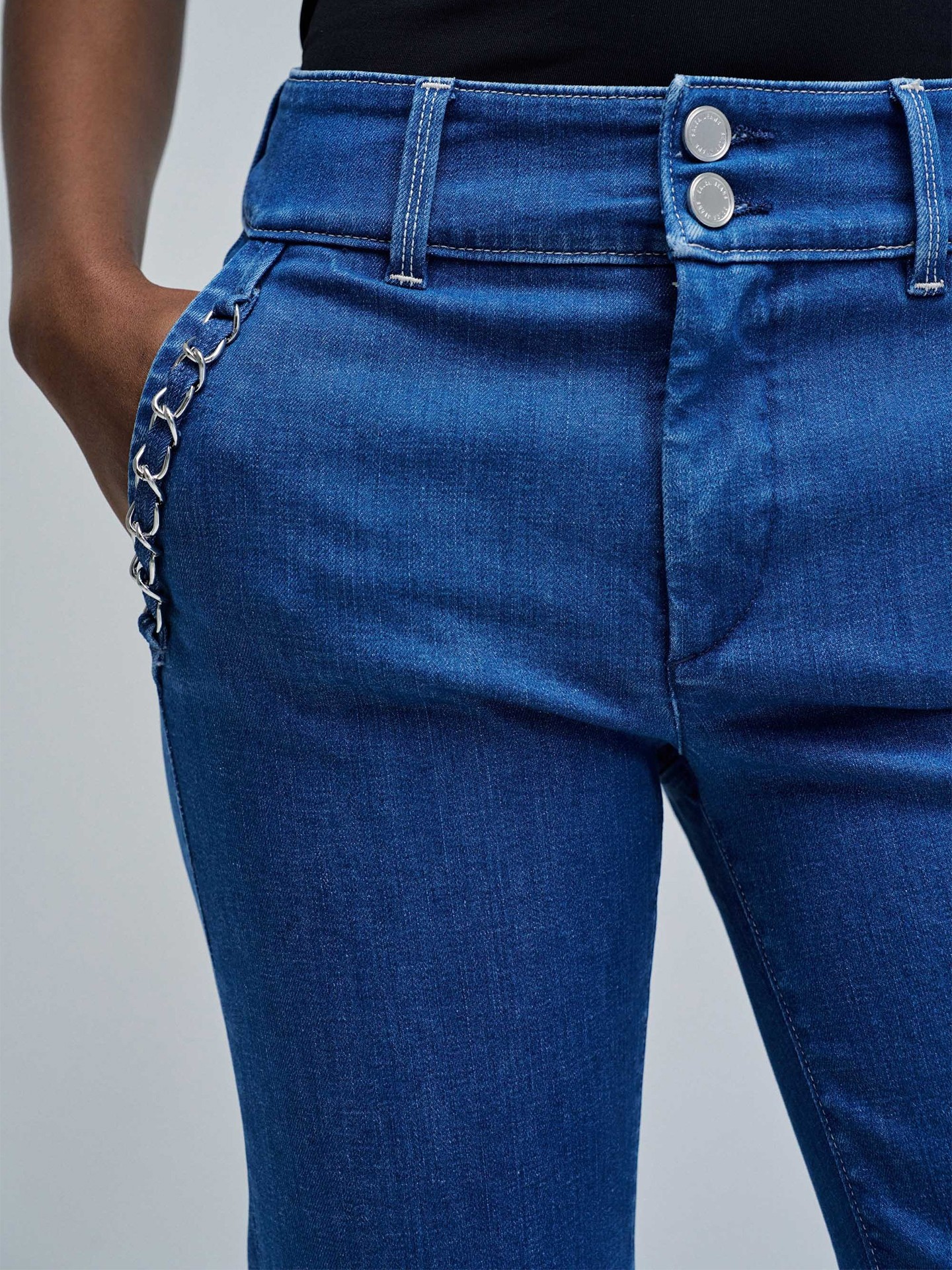 Calças de Ganga Secret Chino Push In