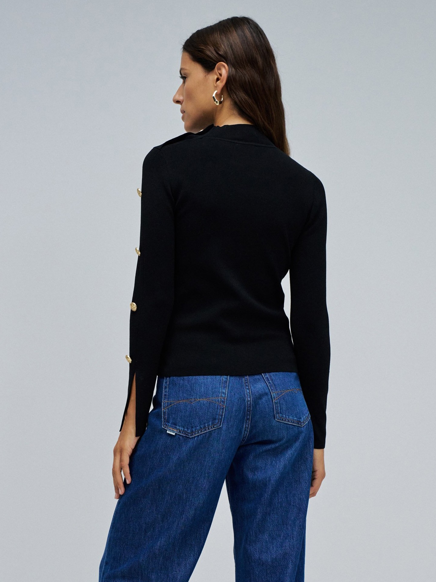 Camisola de Malha com Botões