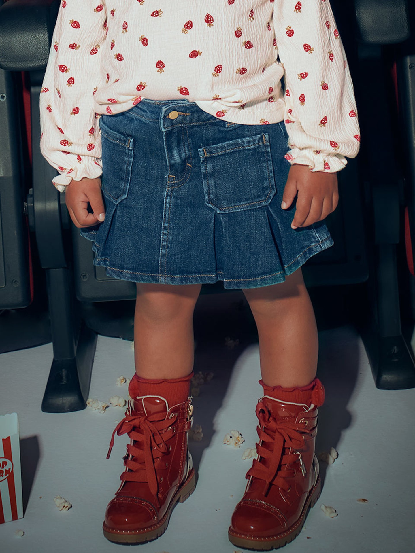 Saia de Ganga Plissada