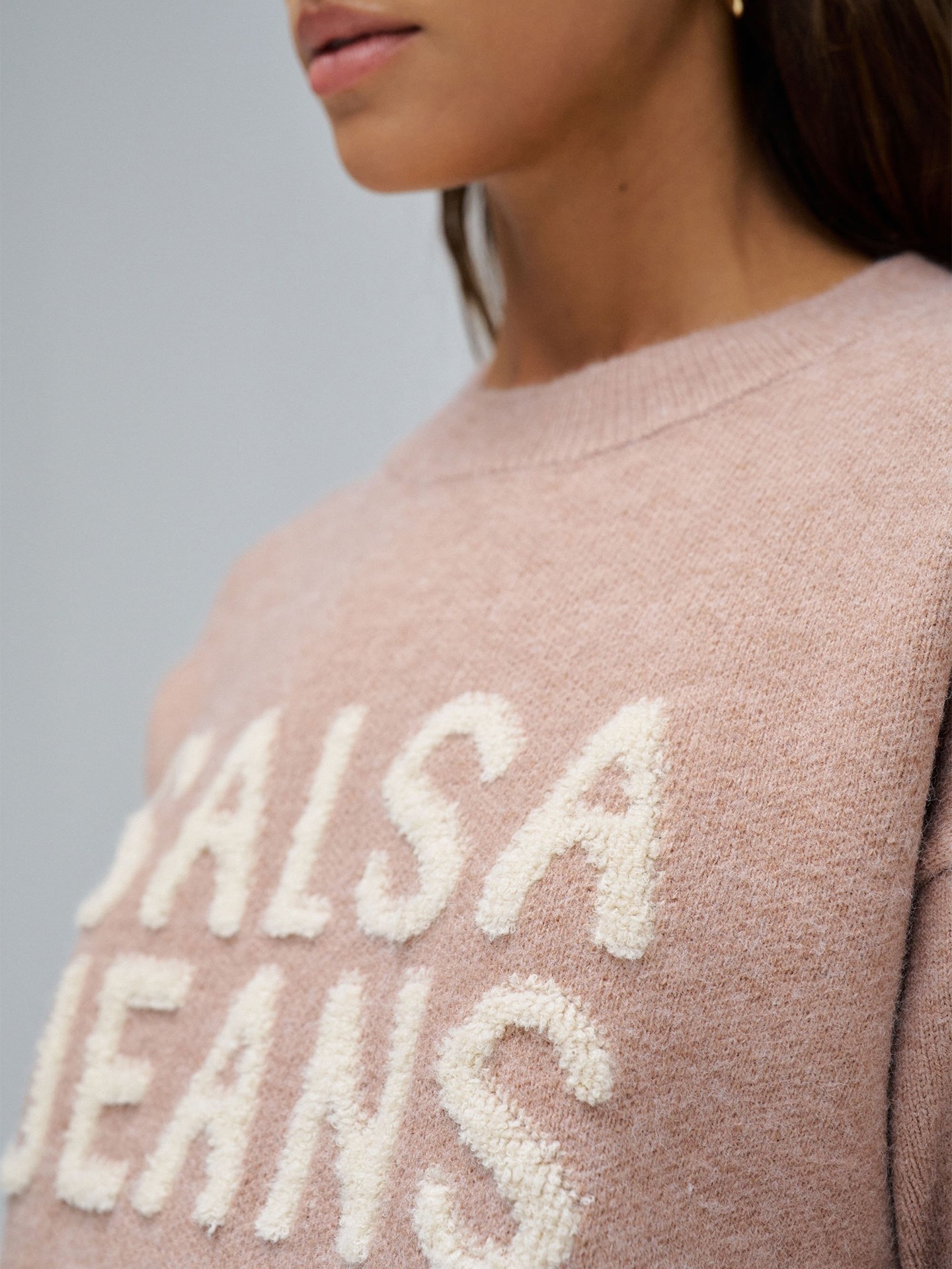 Camisola de Malha com Logo em Relevo