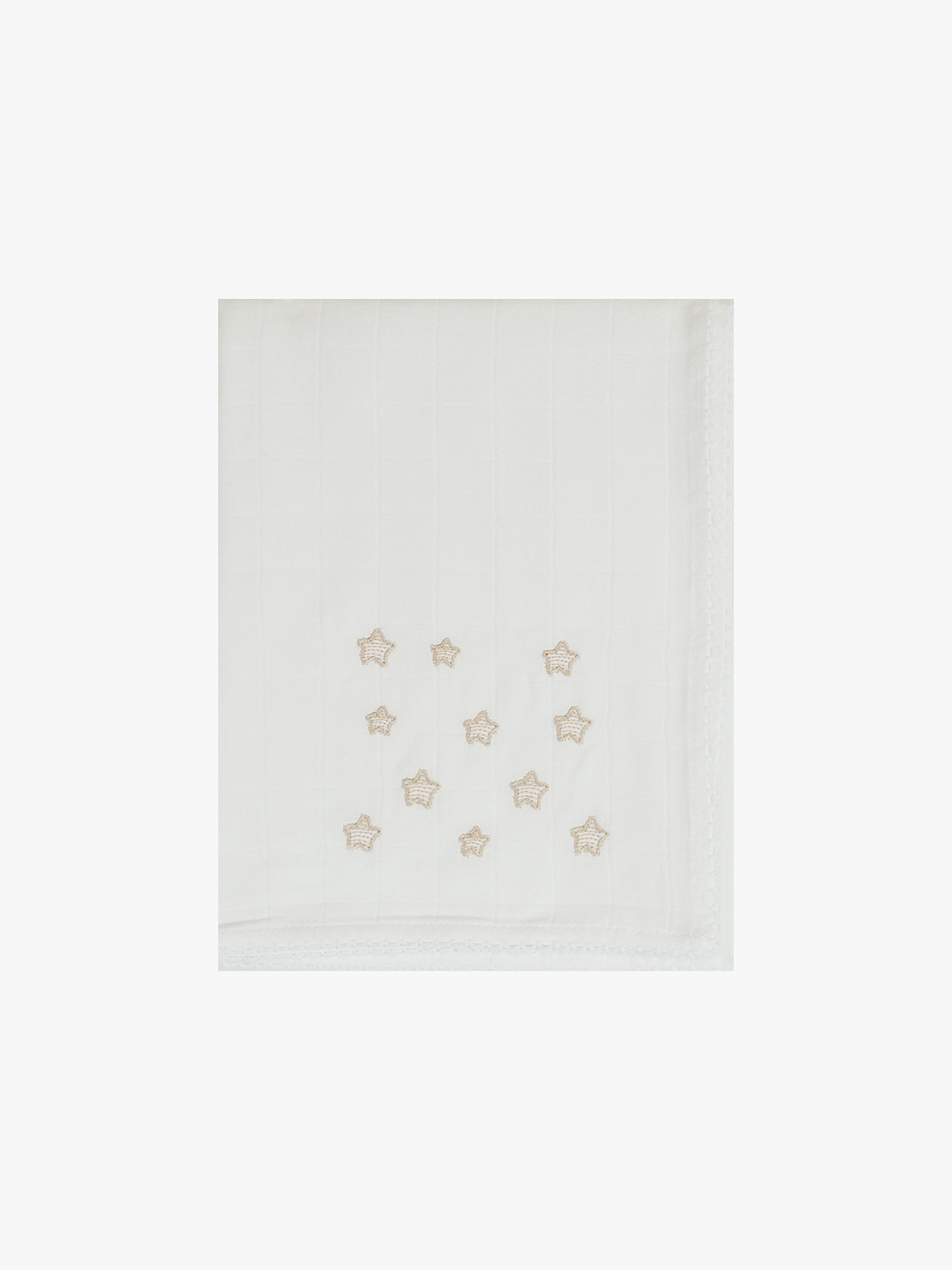 Fralda de Pano com Bordado de Estrelas