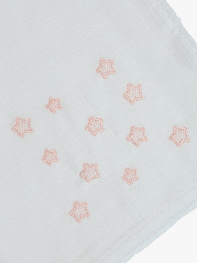 Fralda de Pano com Bordado de Estrelas