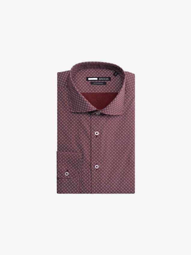 Camisa com Padro Geomtrico