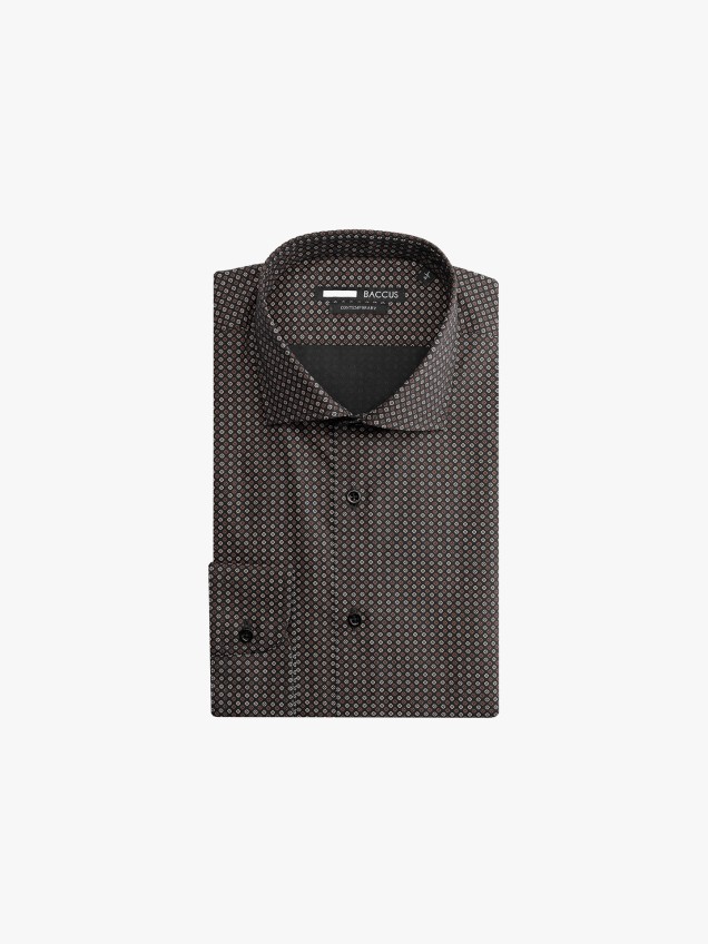 Camisa com Padro Geomtrico