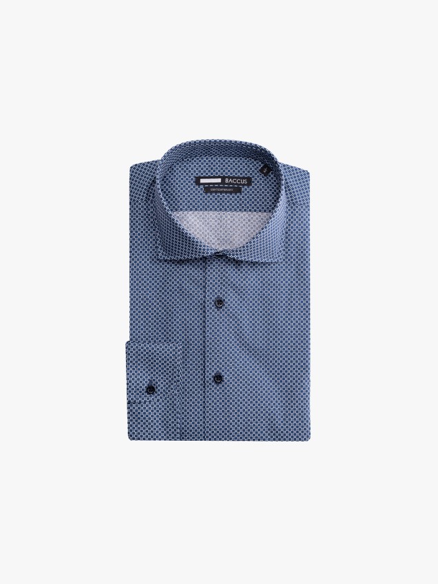 Camisa com Padro Geomtrico