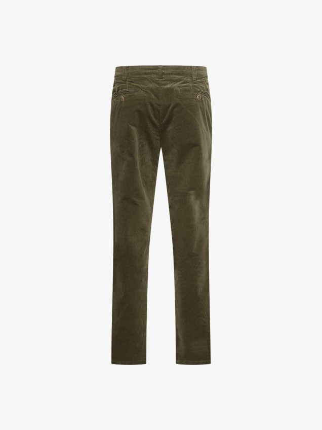 Calças de Bombazina Straight Fit