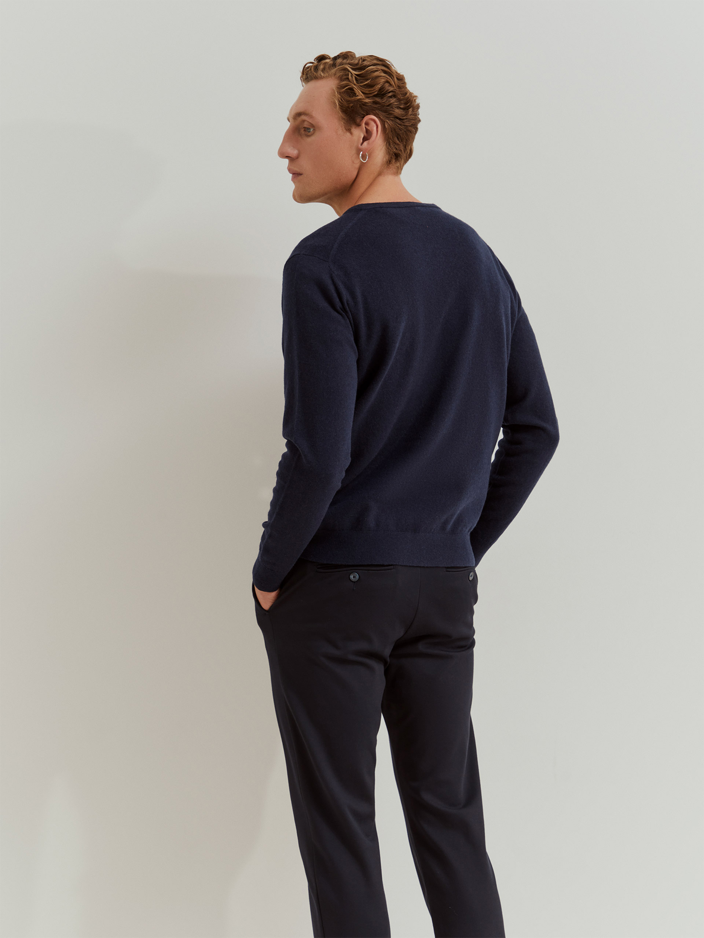 Pullover de Malha com Decote em V