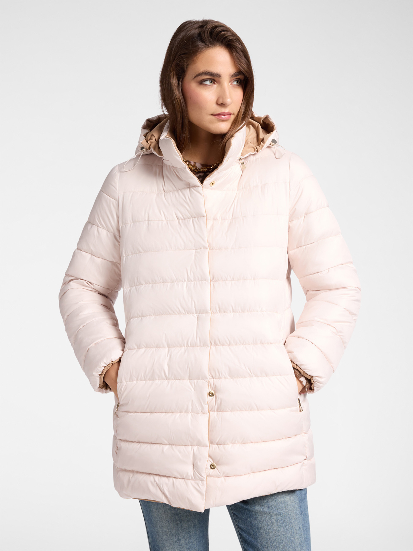 Parka Acolchoada com Capuz