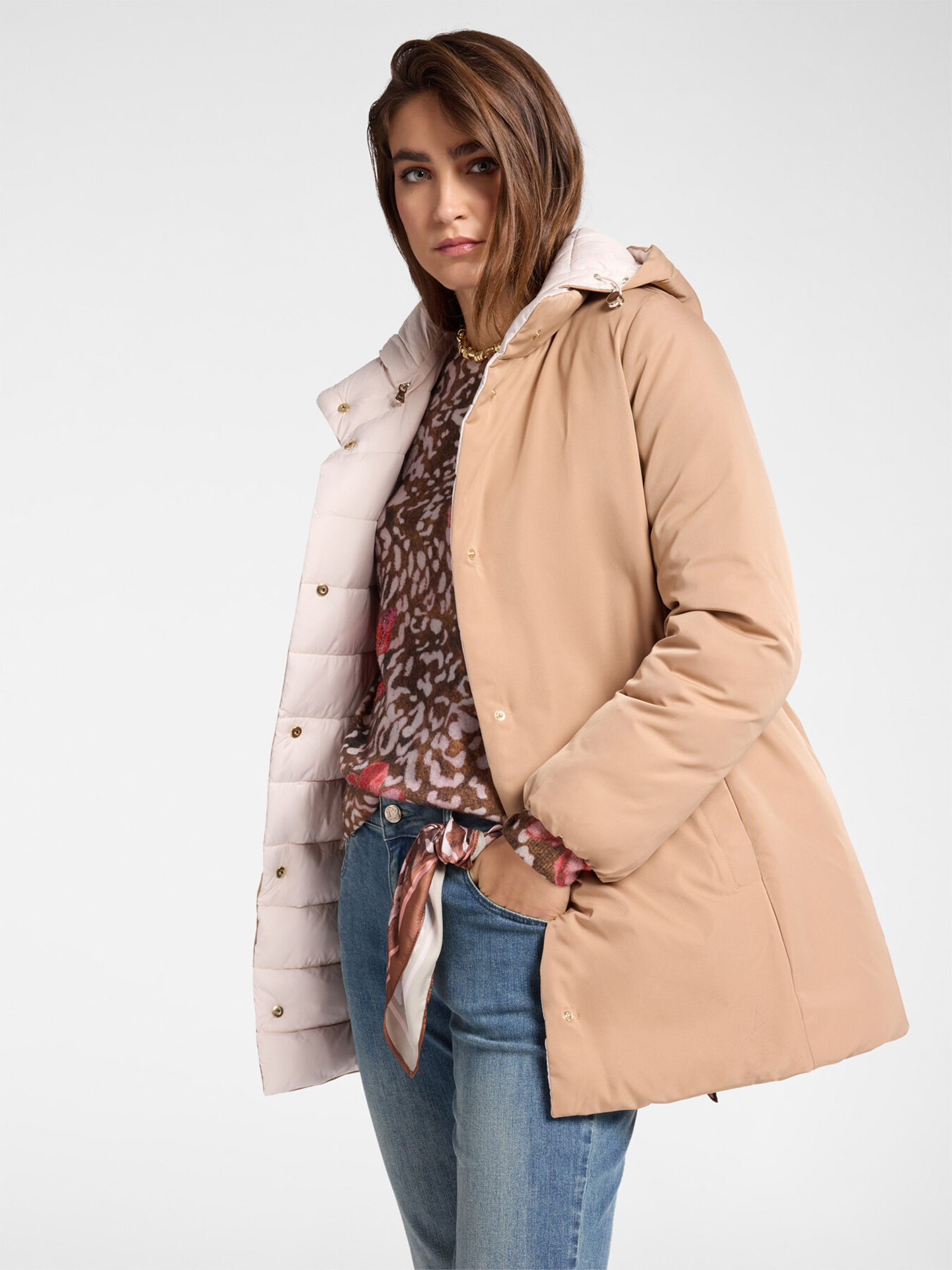 Parka Acolchoada com Capuz