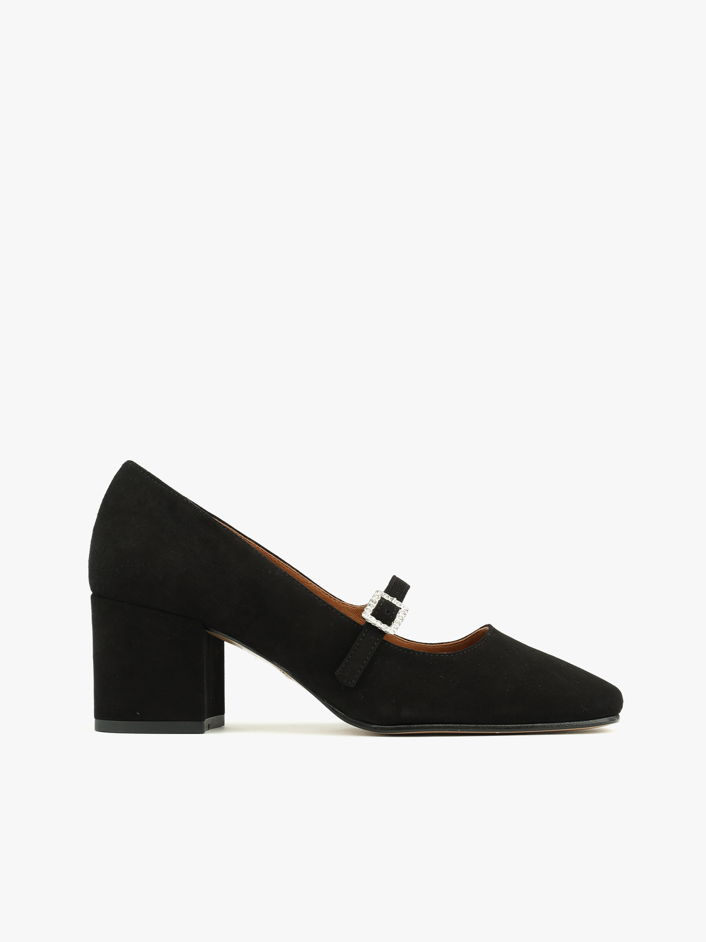 Sapatos em Camurça com Salto Bloco