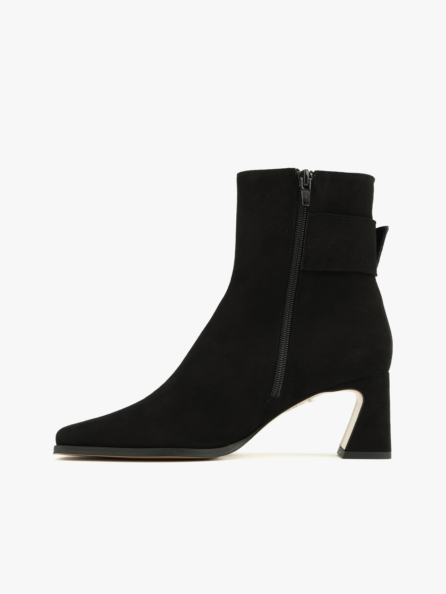 Botins de Camurça com Salto Bloco