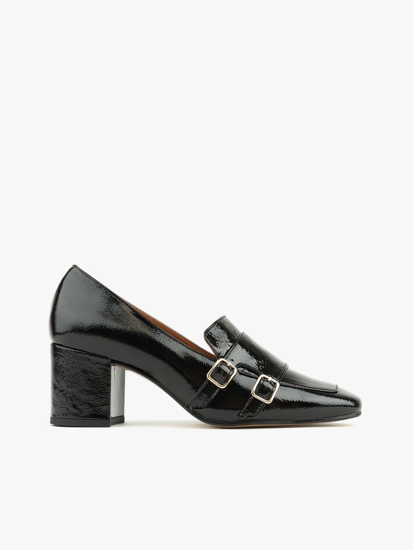 Sapatos de Salto Alto com Dupla Fivela