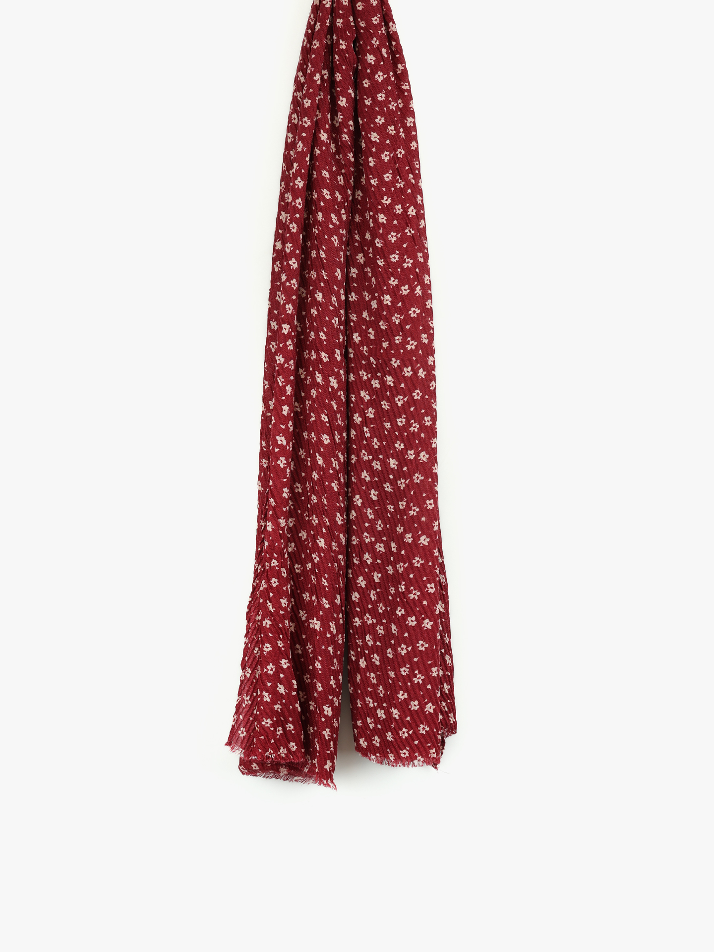 Echarpe Plissada com Padr�o Floral