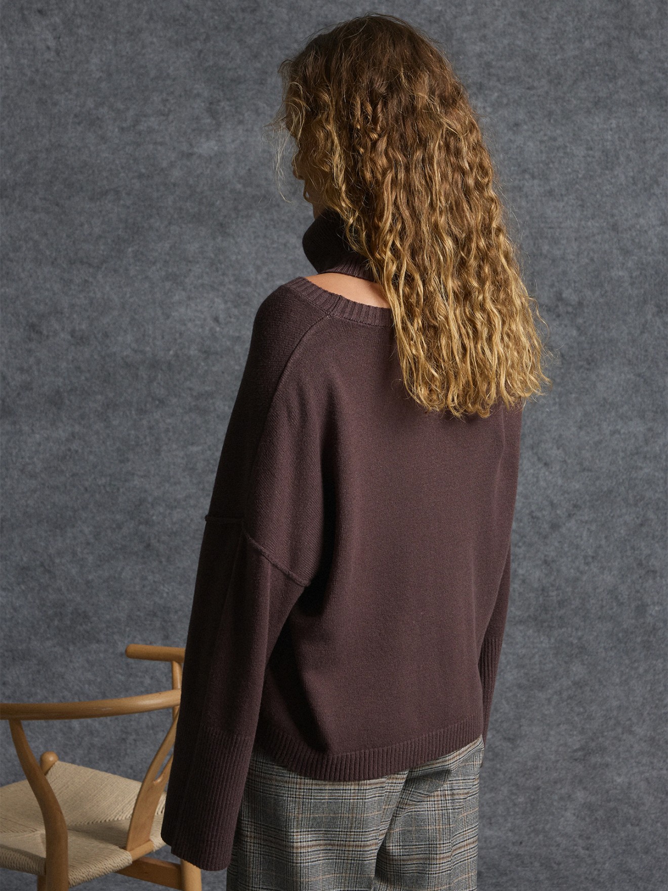 Camisola de Malha com Gola Removível