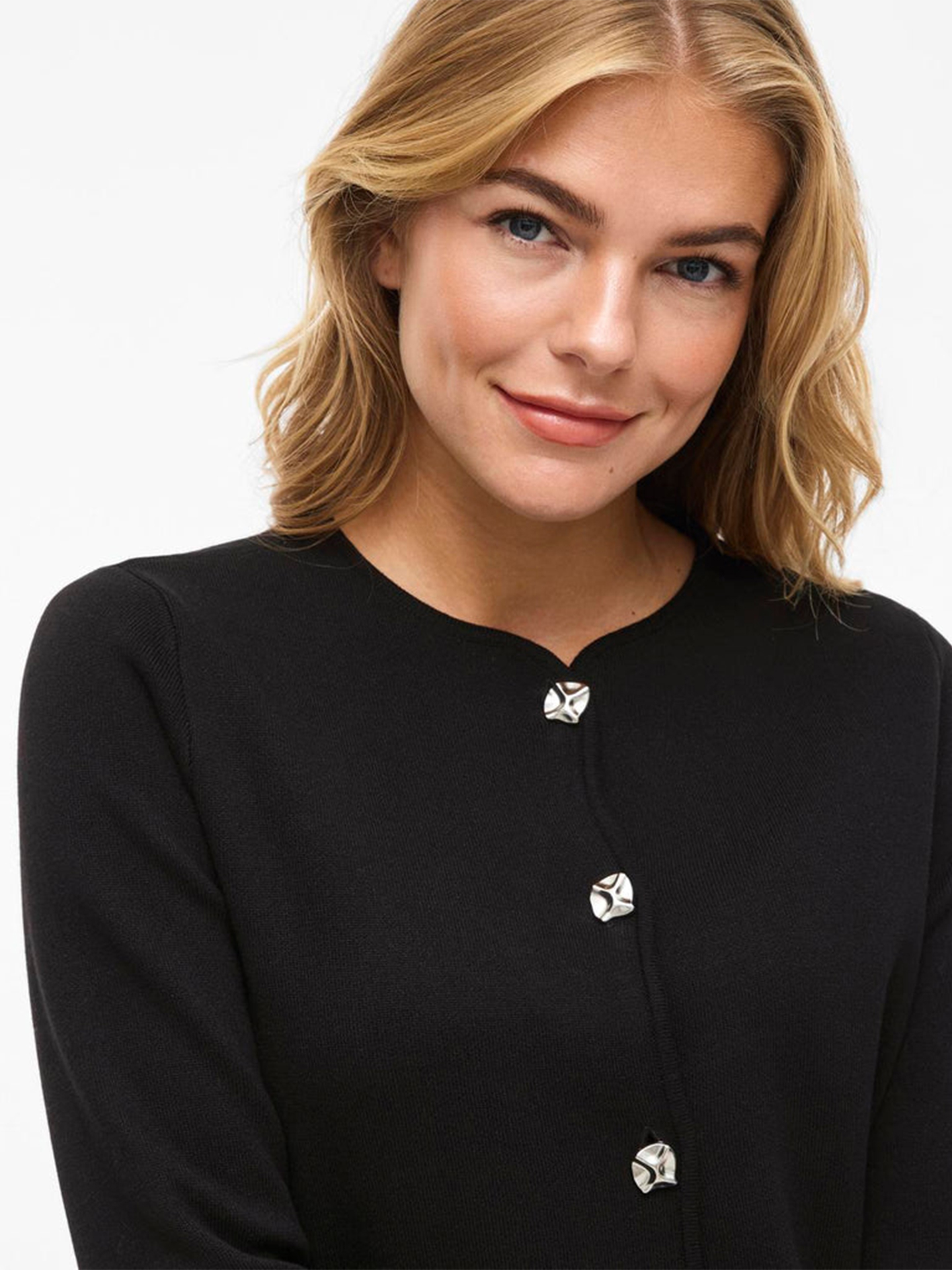 Casaco de Malha com Botões Joia