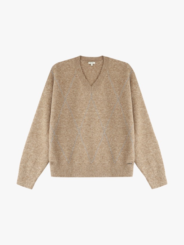 Camisola de Malha com Losangos