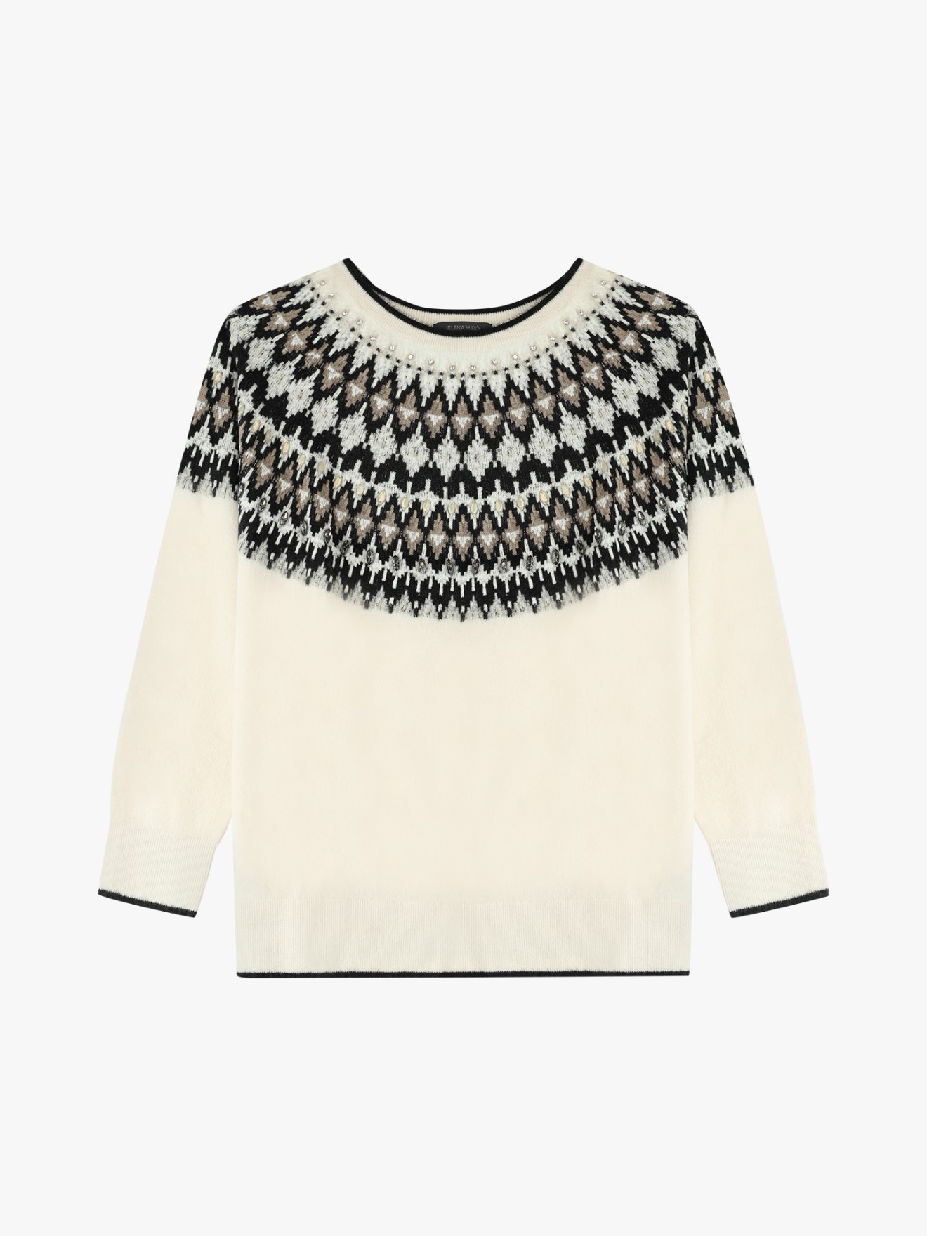 Camisola de Malha com Padro Jacquard