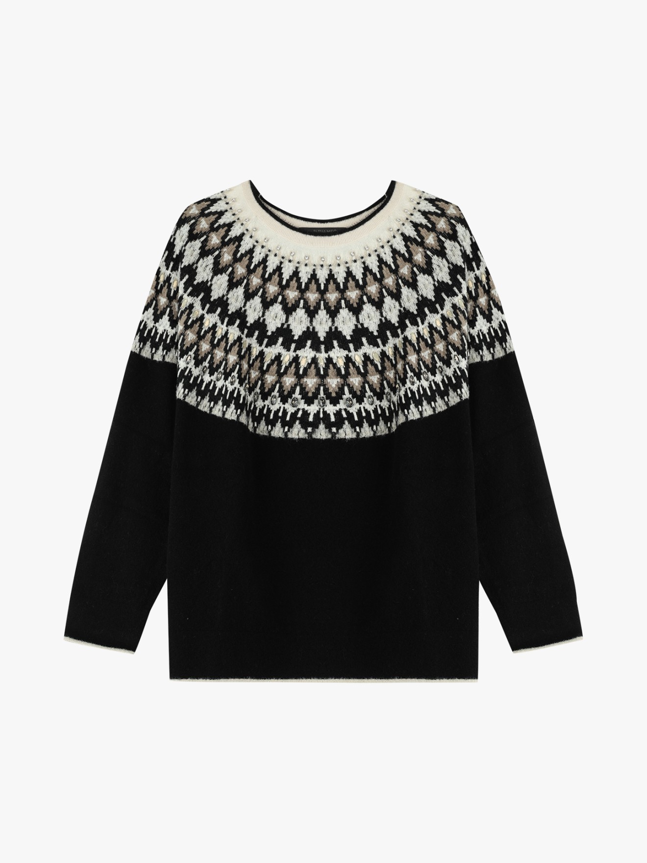 Camisola de Malha com Padro Jacquard