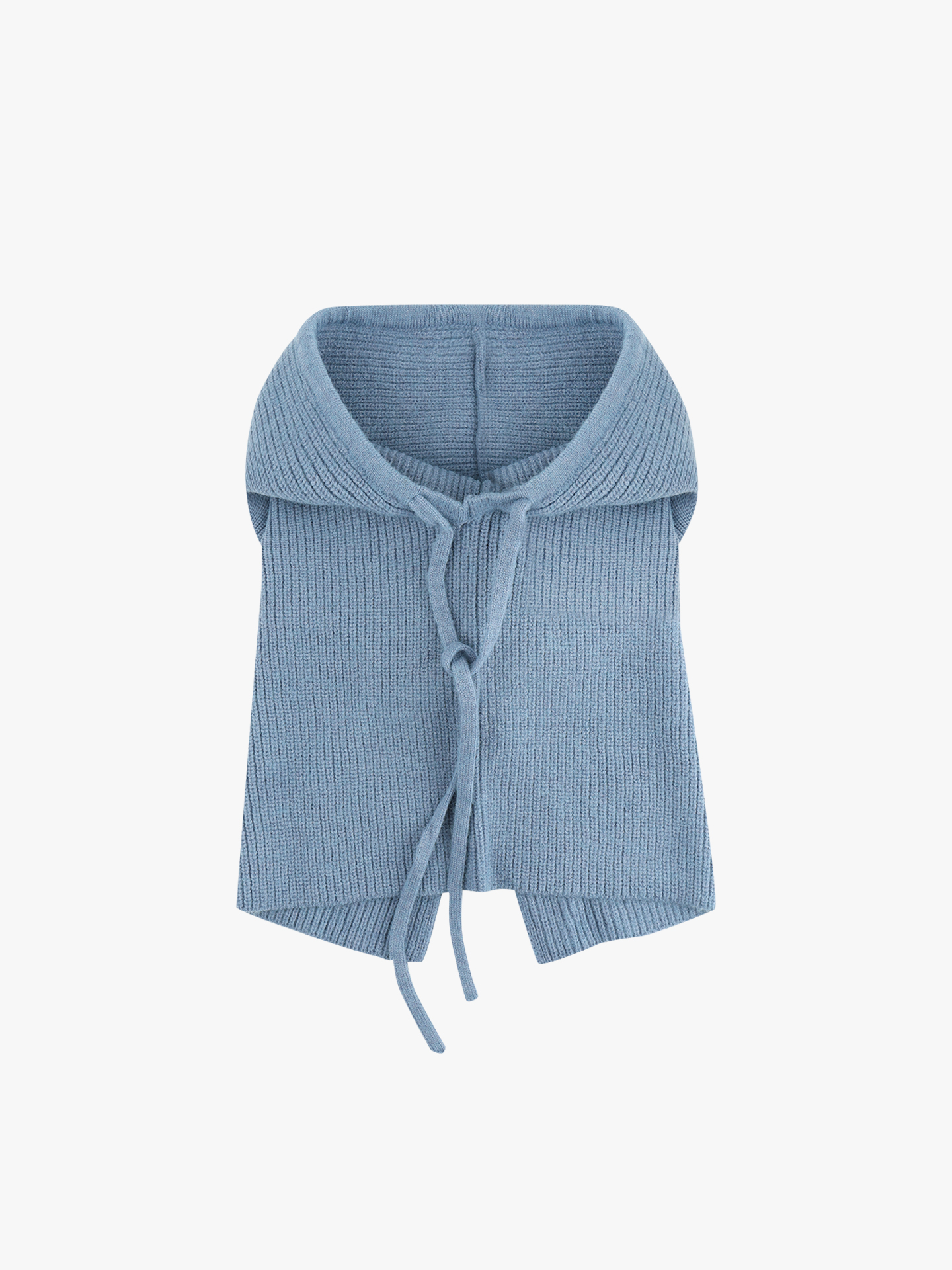 Balaclava em Malha Canelada com Cordo de Ajuste