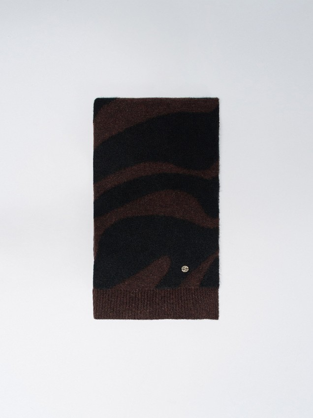 Cachecol com Padro Animal Print