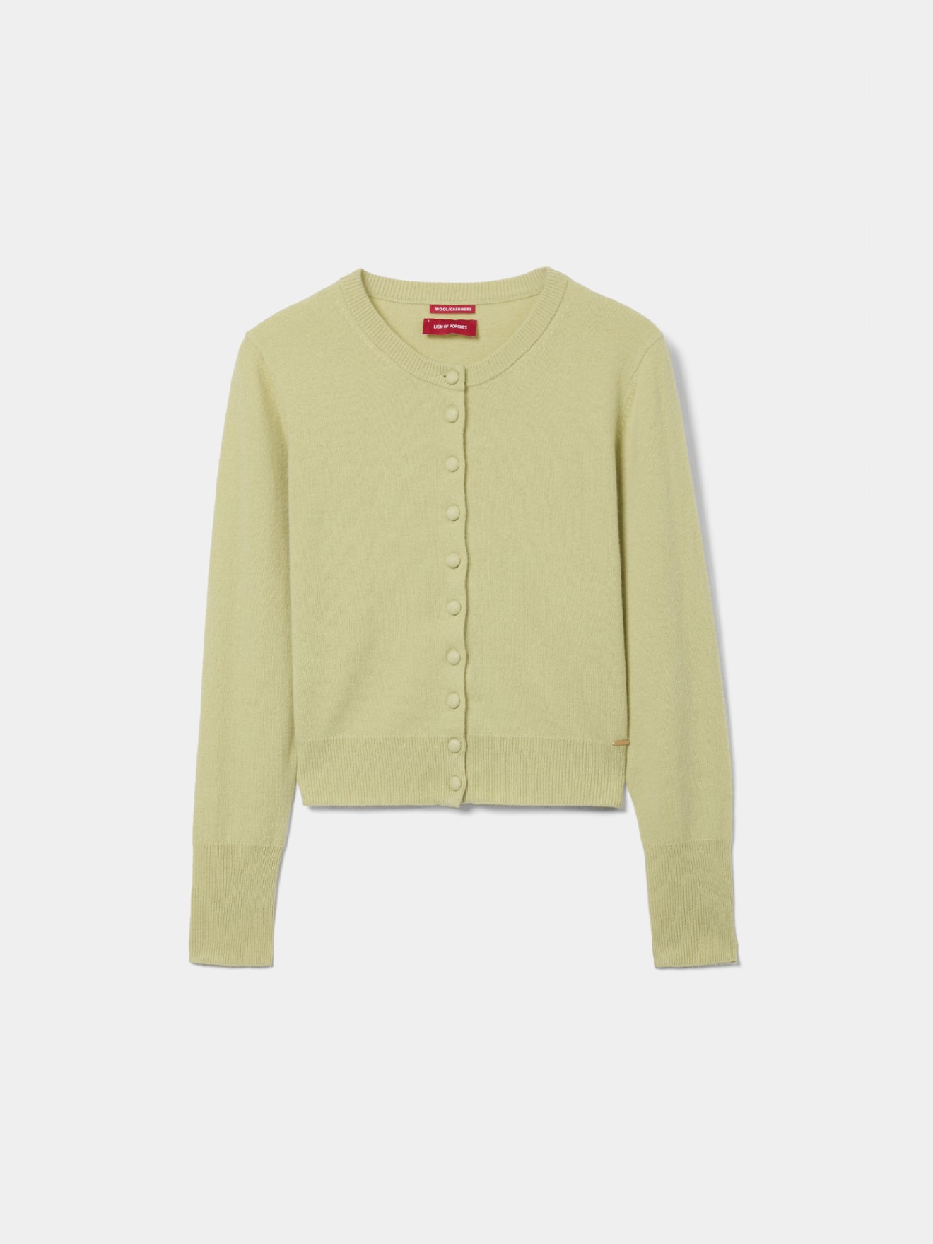 Cardigan de Malha em Mistura de Lã e Caxemira