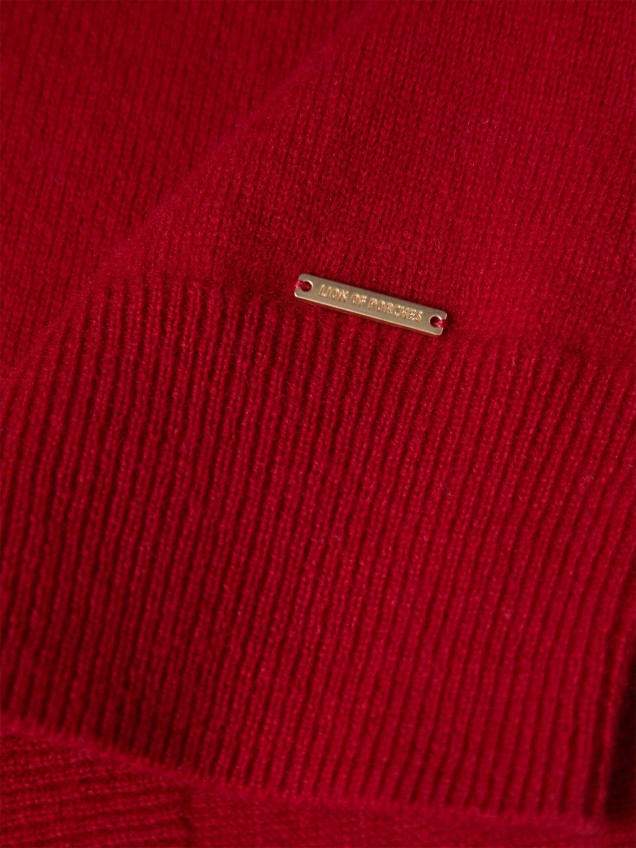 Cardigan de Malha em Mistura de Lã e Caxemira